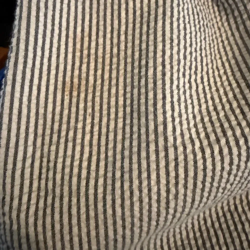 5/$20 Gymboree White and Blue Casual Bottoms Relaxed Fit Seersucker Pants 3T